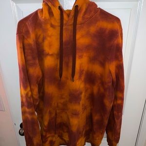 No Boundaries Tie-dye burnt Orange hoodie sweatshirt